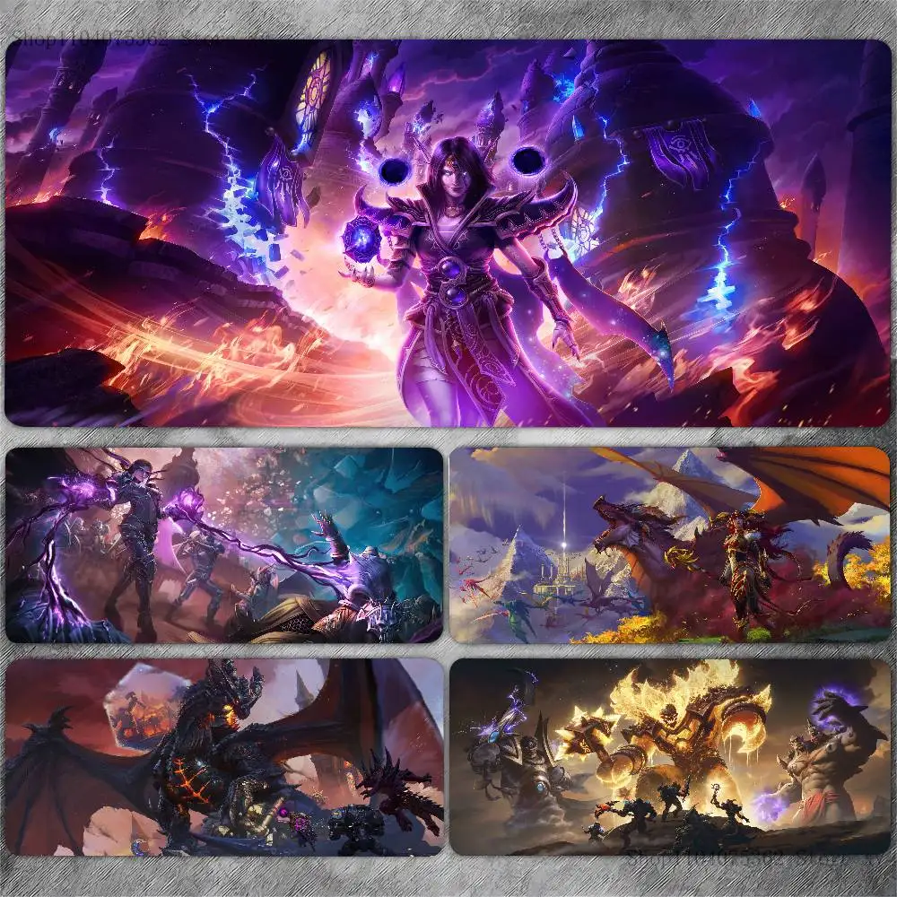 World Of Warcraft Spiel-Mauspad, große Tastatur, Schreibtischunterlage, Gaming-Mauspad, LockEdge, rutschfeste Matte Image