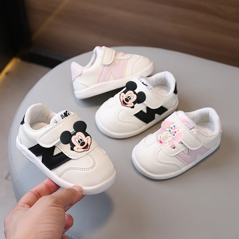 Disney Baby Kleinkind Schuhe Junge Mädchen Frühling herbst Winter Weichen sohlen erste wanderer Nicht-slip Casual schuhe Sommer kinder bord Schuhe