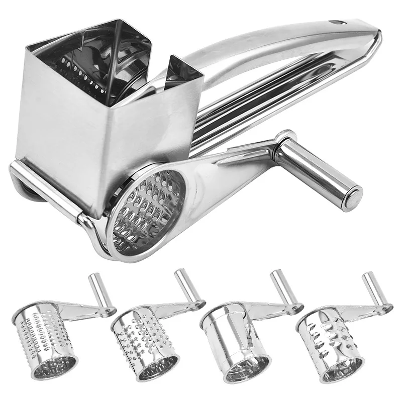 1/4 stücke Trommeln Klingen Rotary Käse Reibe Käse Cutter Slicer Edelstahl Käse Shredder Butter Mutter Cutter Küche Gadgets Image