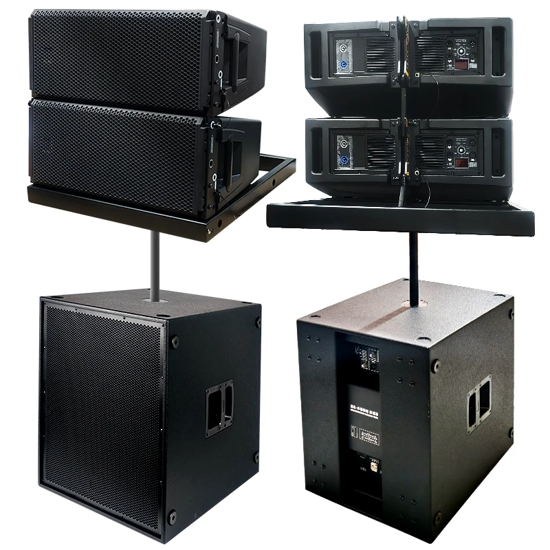 30AA 10-Zoll Linear-Array-Lautsprechersystem, Kunststoff-DSP-Verstärker, professioneller Subwoofer, aktiver Dual-10-Zoll-Linear-Array-Lautsprecher Image