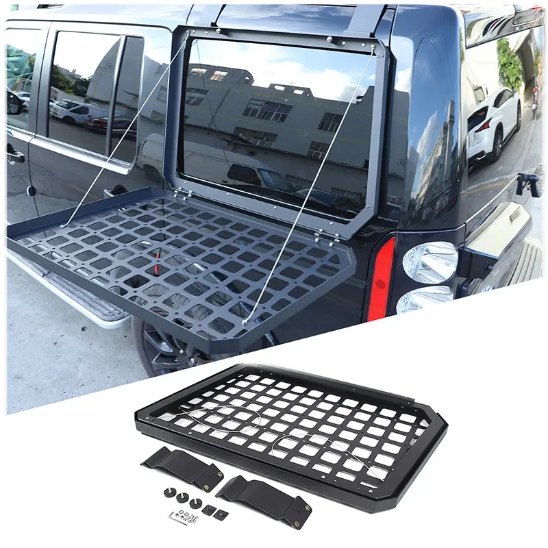Für Land Rover Discovery 3 4 LR4 2004-2016 Faltbare rahmen rack Auto heckscheibe glas rüstung Auto außen änderung zubehör Image