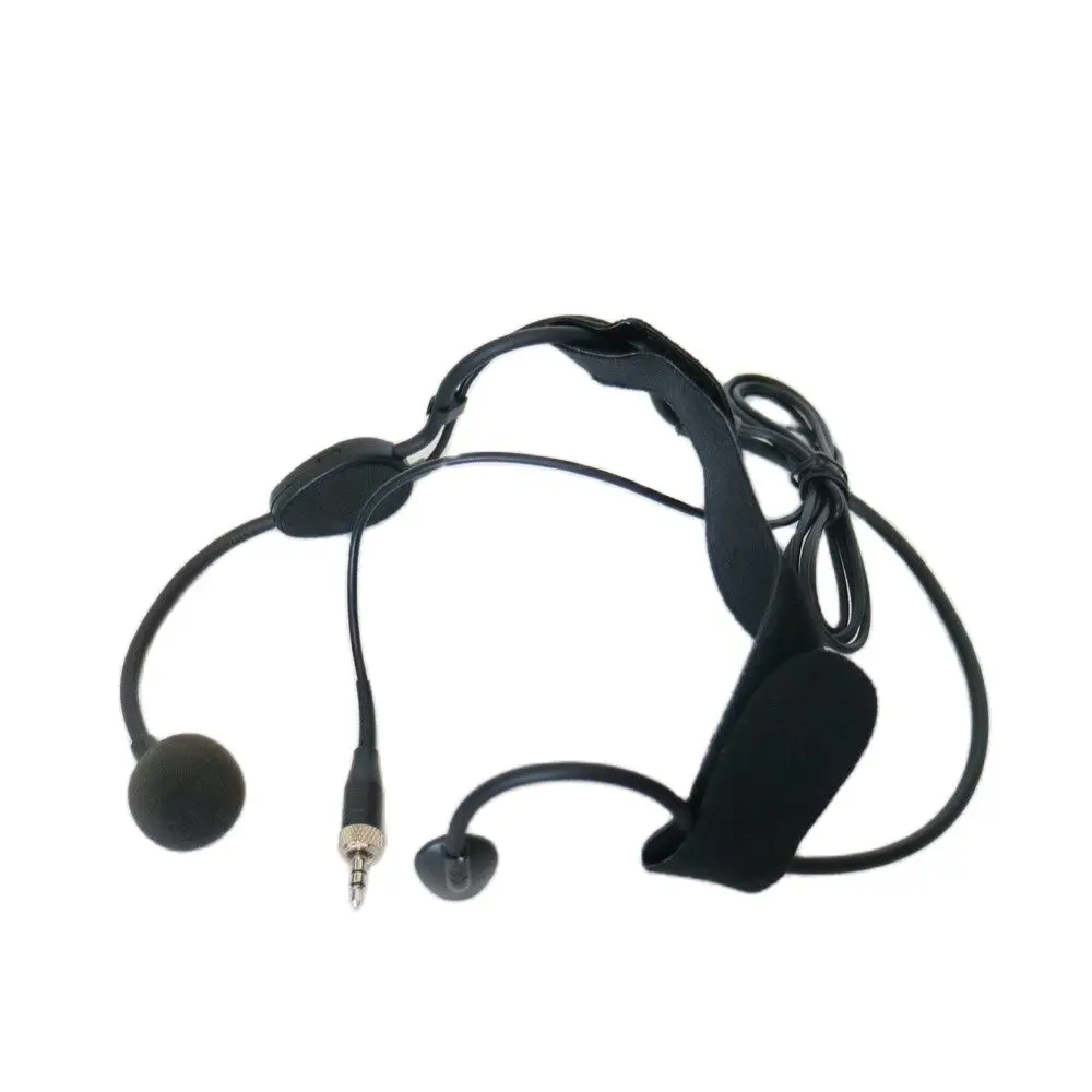 Schwarz WH30TQG Headset Kopfbedeckung Mikrofon für Shure TA4F Mini XLR Sennheiser 3,5 mm Schloss Wireless System Strong Mike Mic Image