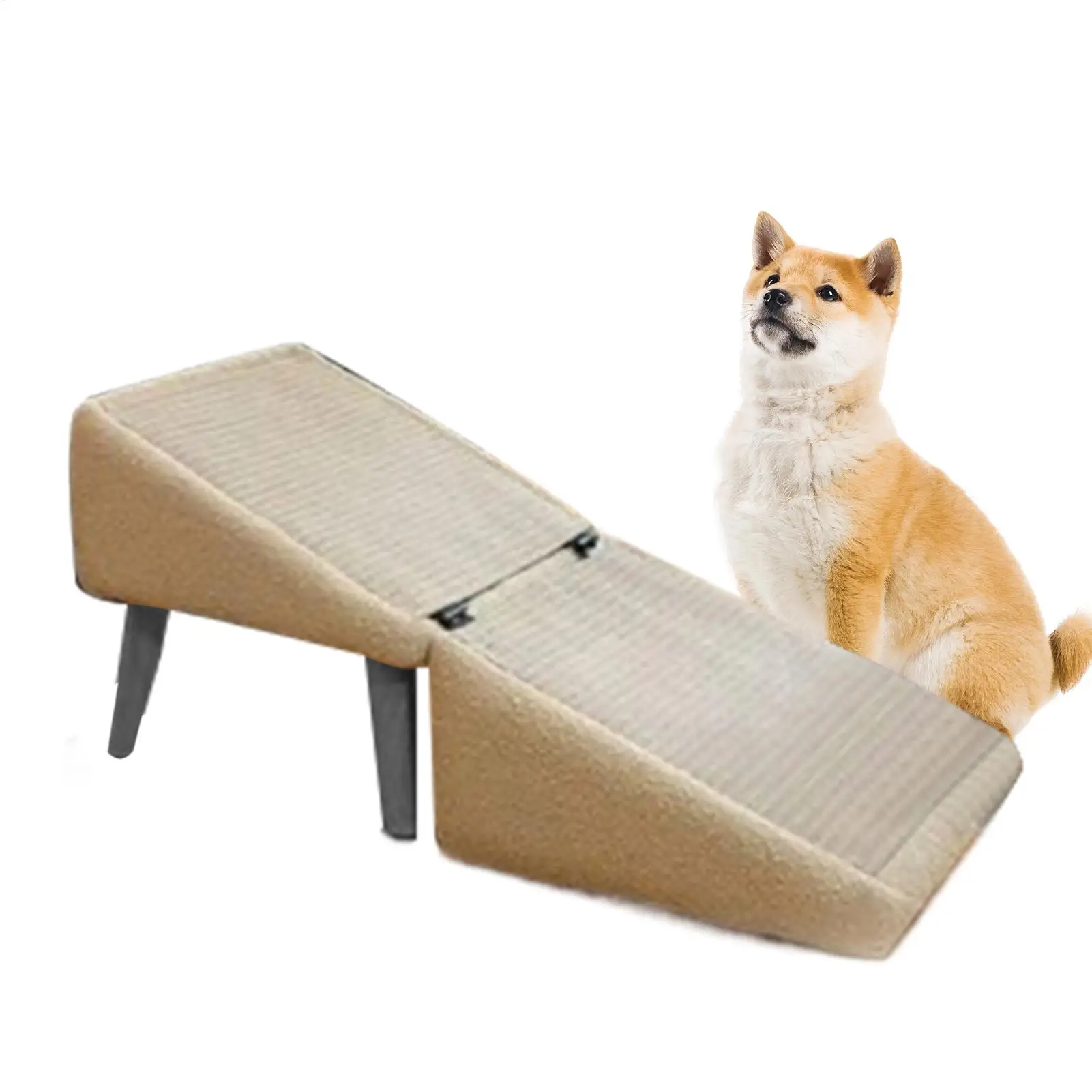 Hunderampe, Haustiertreppe, Fußstütze, Hocker für hohe Betten und Sofas, für kleine Hunderassen, multifunktional, rutschfest, Fahrzeugrampe für Katzen und Hunde Image