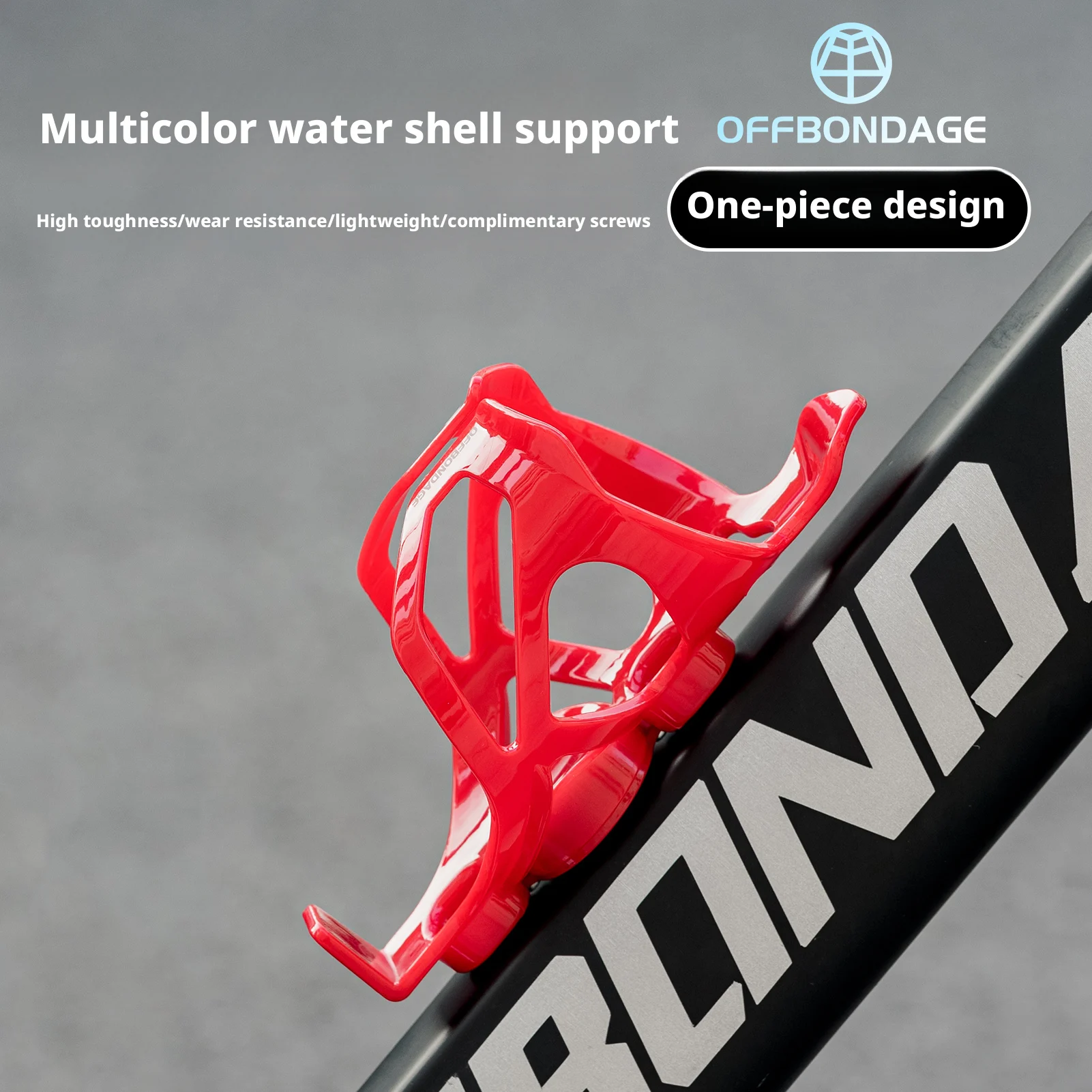 OFFBONDAGE Fahrradflaschenhalter Fahrradkäfig für Airtag Diebstahlsicherer Flaschenhalter MTB Flaschenhalterung Fahrrad-Getränkehalter Leichtgewicht Image