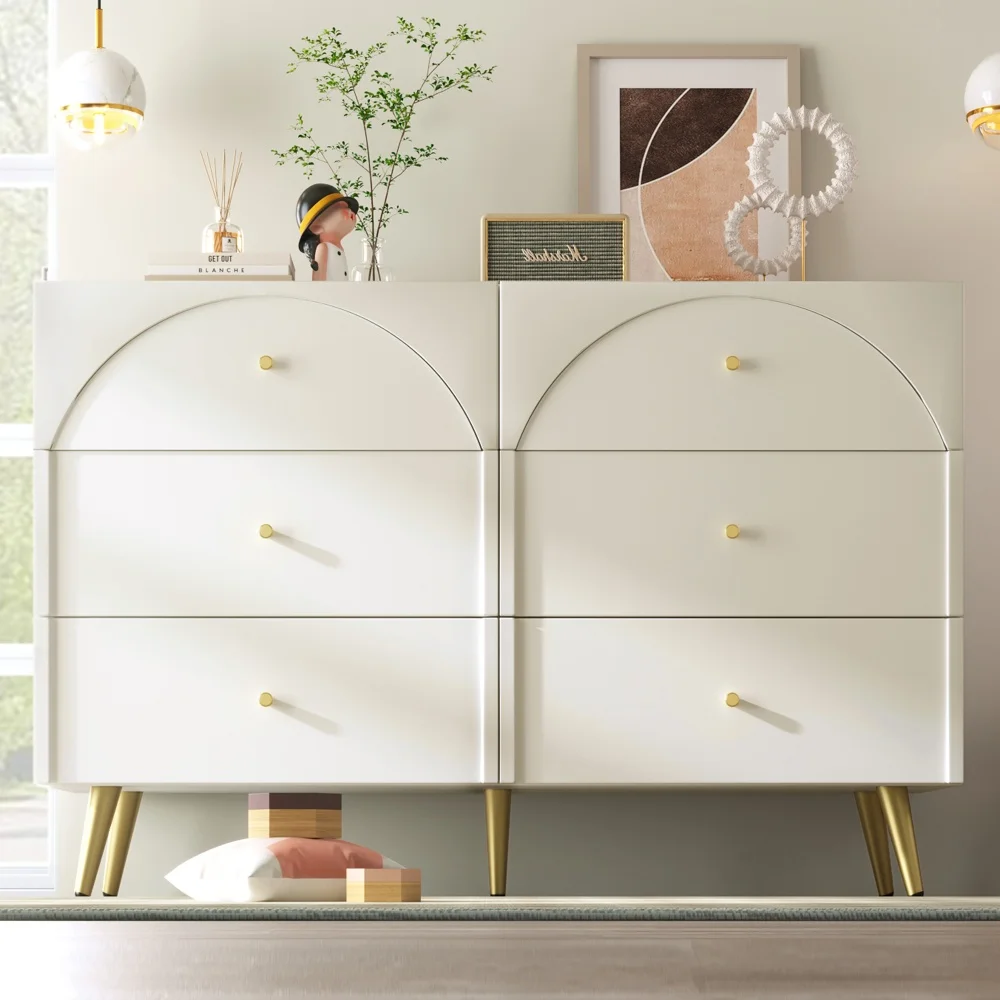 Sideboard mit 2 Türen Und 3 Schubladen, Höhenverstellbare Ablage, Robuste Konstruktion Für Ihr Zuhause Image