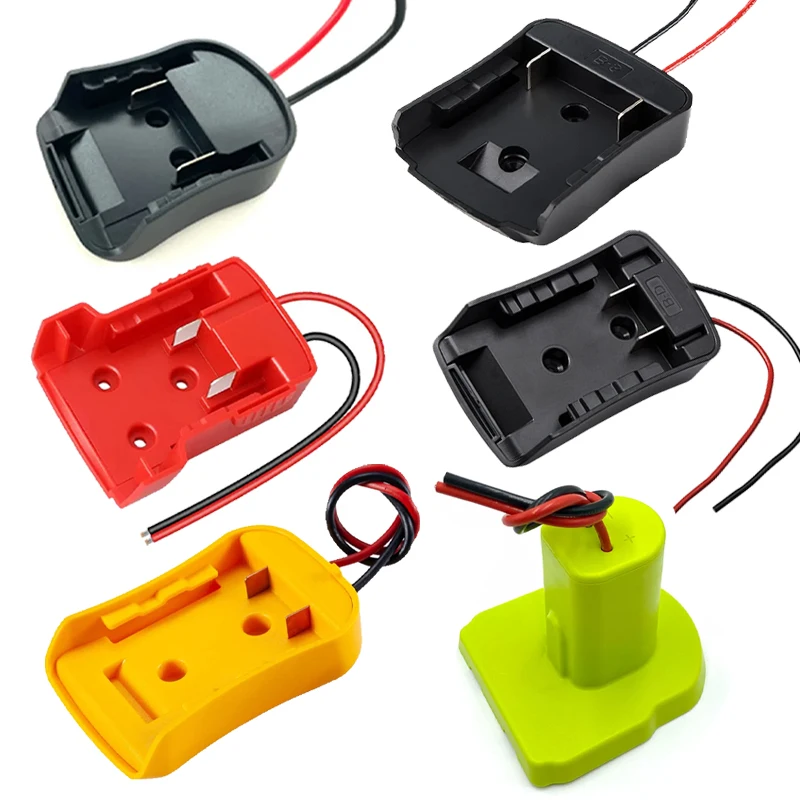Power Wheel Adapter für Makita/Bosch/Milwaukee/Dewalt/Black&Decker/Ryobi 18V 20V Li-Ion Akku DIY Stromanschluss Dock Halter Image