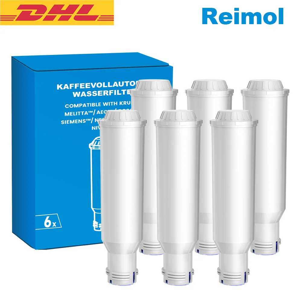Reimol 6 Stück Wasserfilter für Nivona und Krups Kaffeemaschinen, Ersatzfilter für Bosch TCA6041, 6709 Image