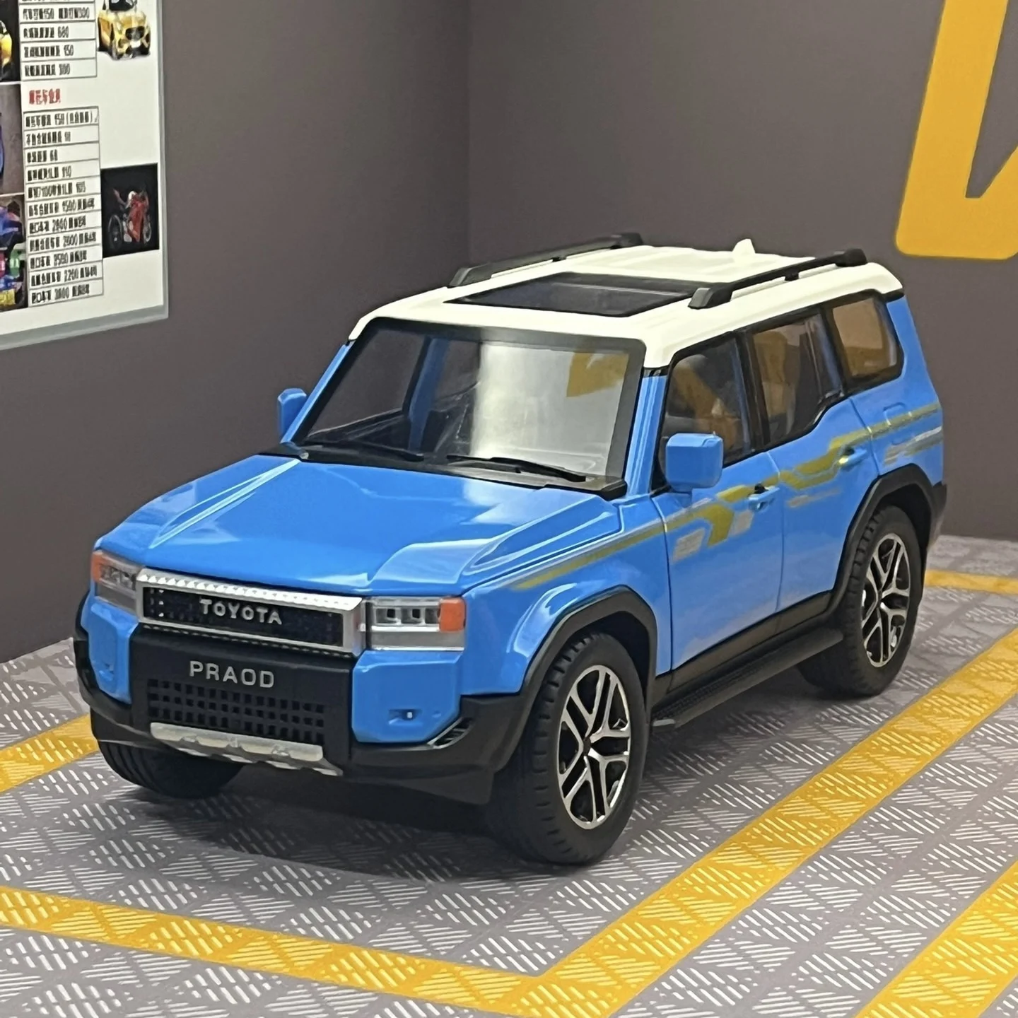 1/24 Toyota 2024 PRADO Land Cruiser Lc250 Legierung Auto Modell Diecast Metall Spielzeug Geländewagen Auto Modell kinder geschenke Image