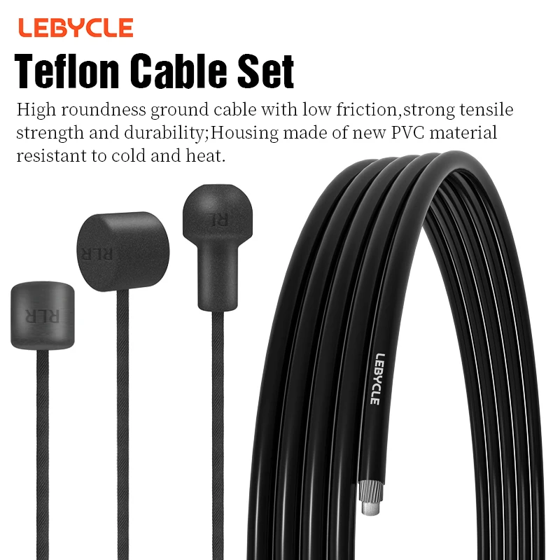 LEBYCLE MTB Rennrad Bremsleitung 1,7 m Schaltwerk Shift Innendraht 1,55/2,1 m Bremsschlauch 2,5 m Teflonbeschichtetes Fahrradkabel