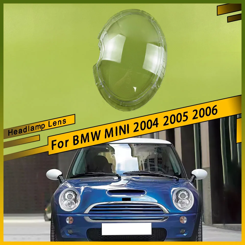 Für BMW MINI 2004 2005 2006 Auto Front Scheinwerfer Objektiv Abdeckung Auto Shell Scheinwerfer Lampenschirm Glas Lampe Abdeckung Kopf Lampe Kappen