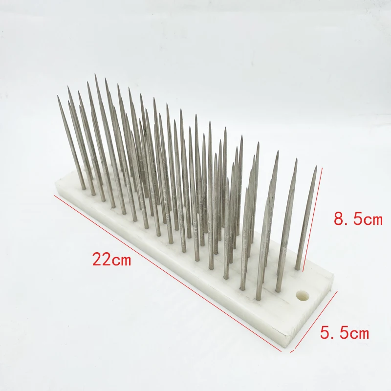 22x5,5x8,5 cm Weiß Edelstahl Haar Hackle Mit Nadel Für Kämmen Groß Holzbearbeitung DIY Zimmerei Gadget hand Werkzeuge Image