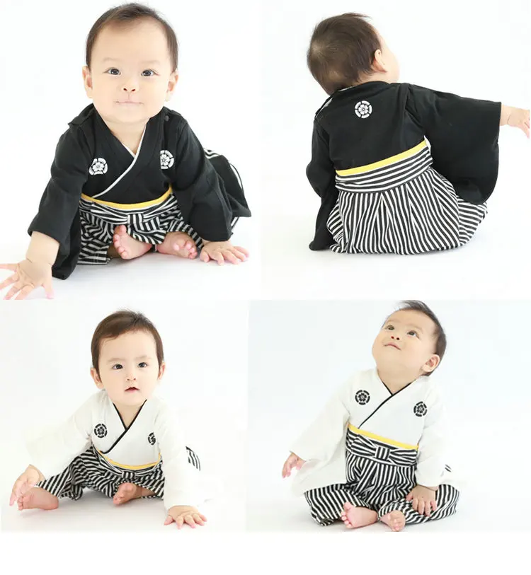 Japanischer Kimono für Babys, Baumwolle, Kinder-Strampler, Neugeborenen-Kleidungsset, Kinder-Overalls, zufälliger Stil, Jumpsuit-Kostüme ZL606 Image