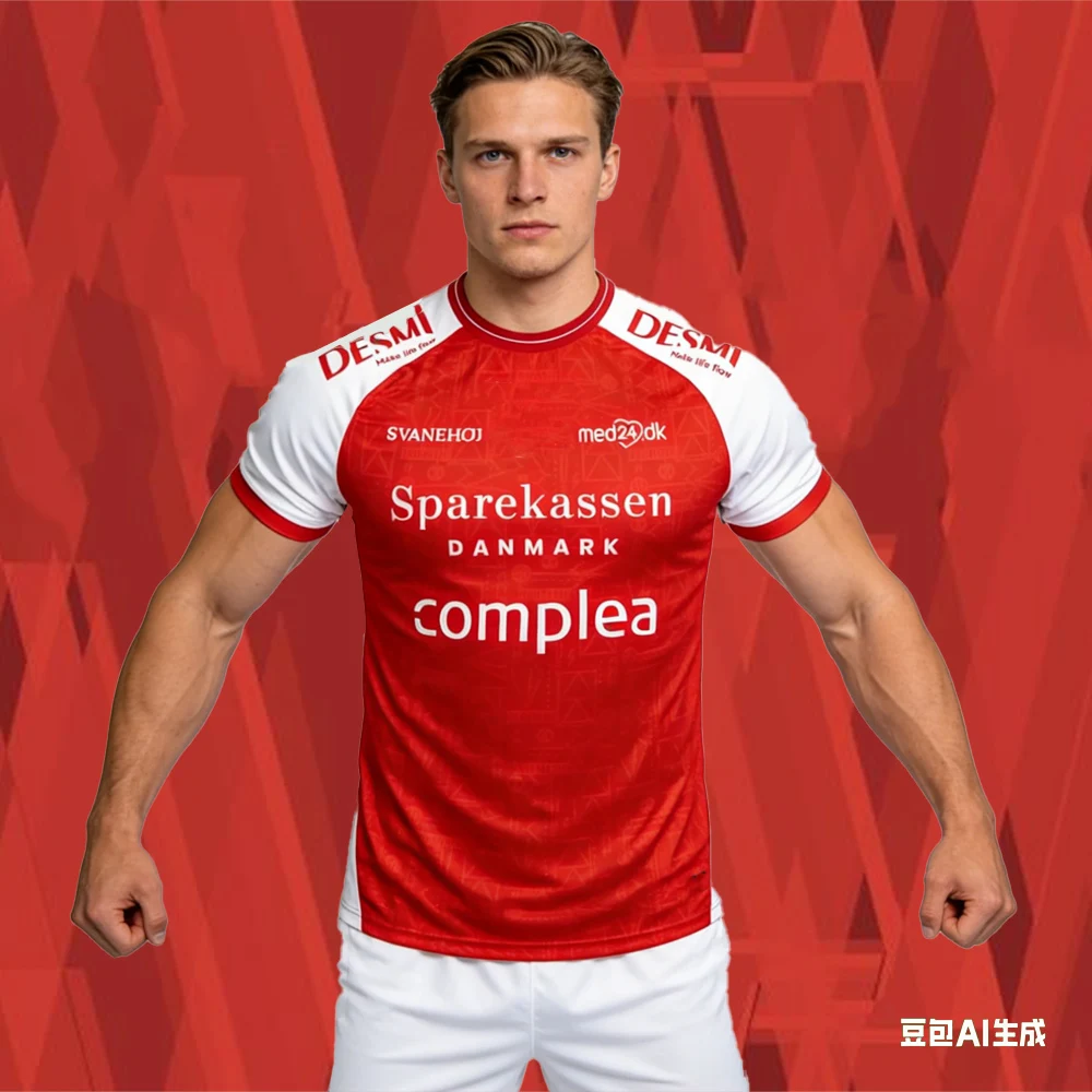 Nouvelle Arrivée Maillot de Handball Danemark Aalborg Imprimé 3D Respirant T-shirt Domicile Extérieur Adulte Enfant Unisexe Euro Irún
