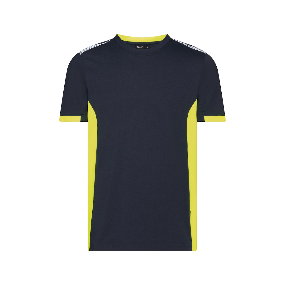 DASSY® Tampico T-Shirt, Logix, Reflexdetails, OEKO-TEX®, Veredelung nachtblau/neongelb M Image