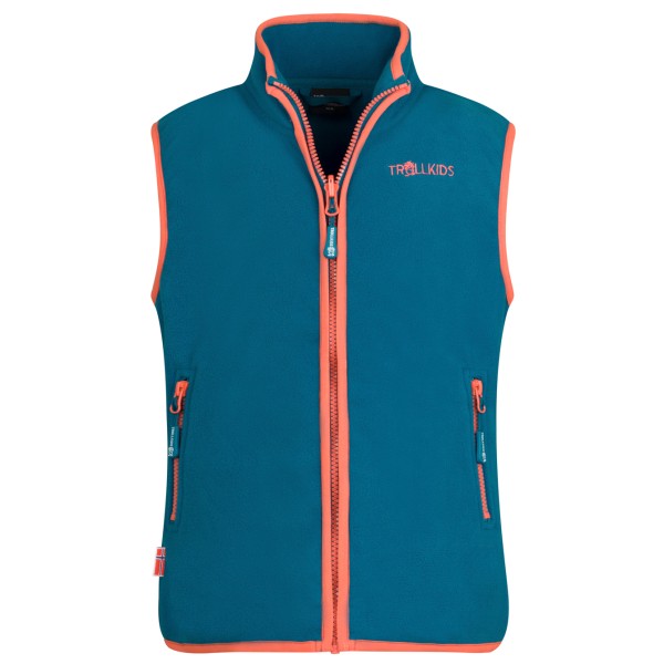 Trollkids - Kid's Arendal Vest - Fleeceweste Gr 110 blau