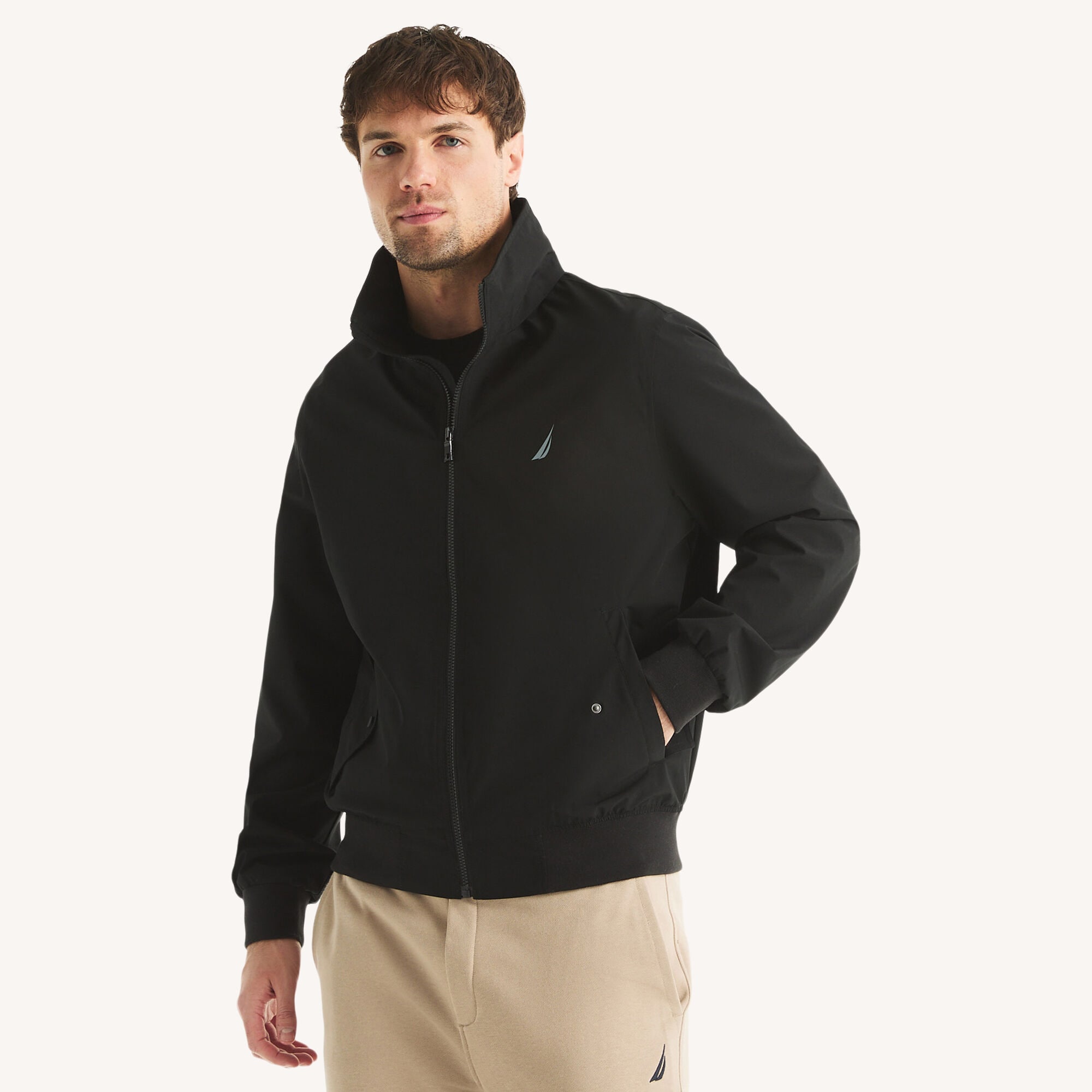 Nautica Men's Bomber Jacket 018 (True Black), XXL