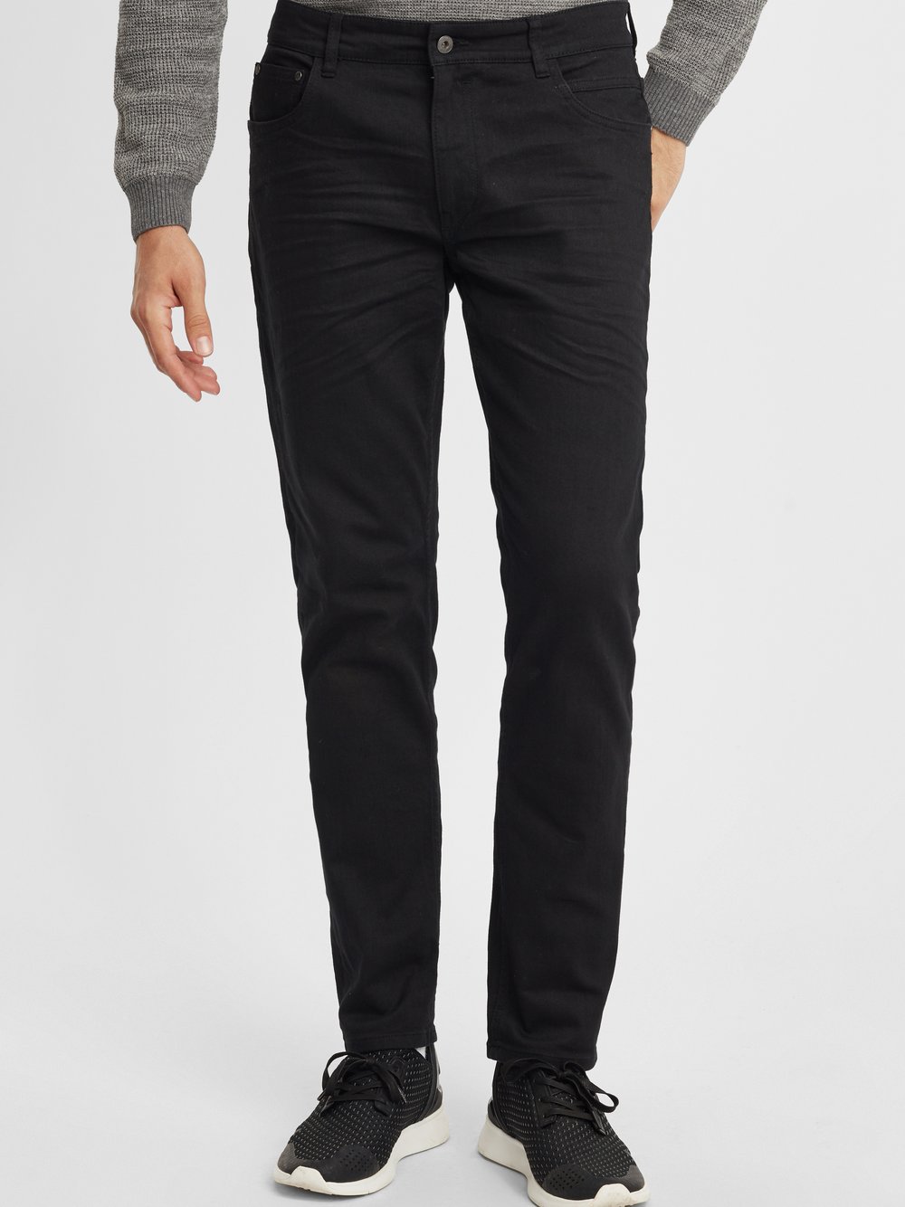 Solid 5-Pocket-Jeans Herren schwarz, 32-34 Image