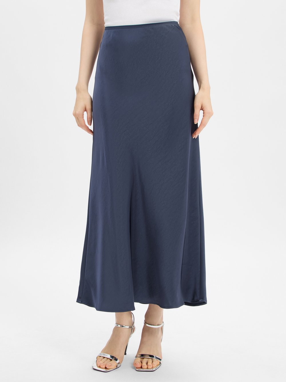 Neo Noir Satin-Maxirock Damen marine, 34 Image