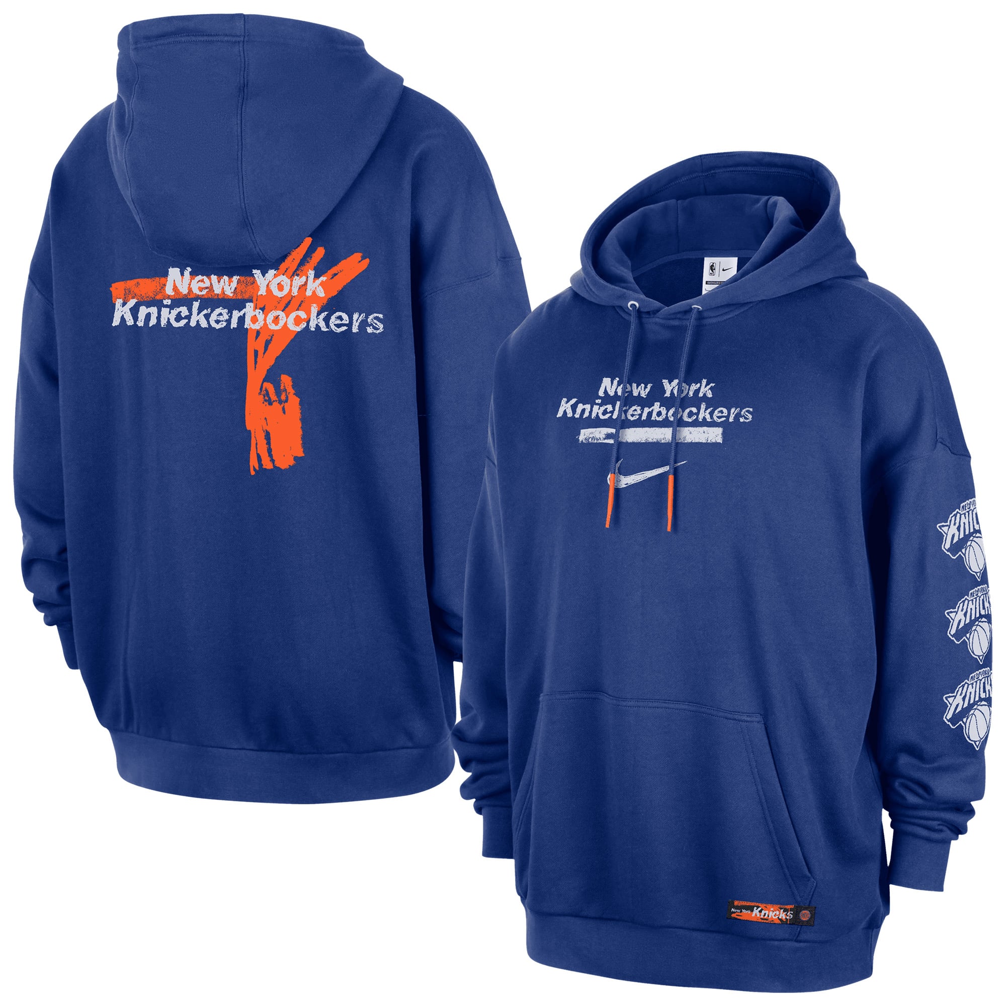 Sweat à capuche Nike Courtside des New York Knicks - Bleu Rush - Homme - Homme Taille: S