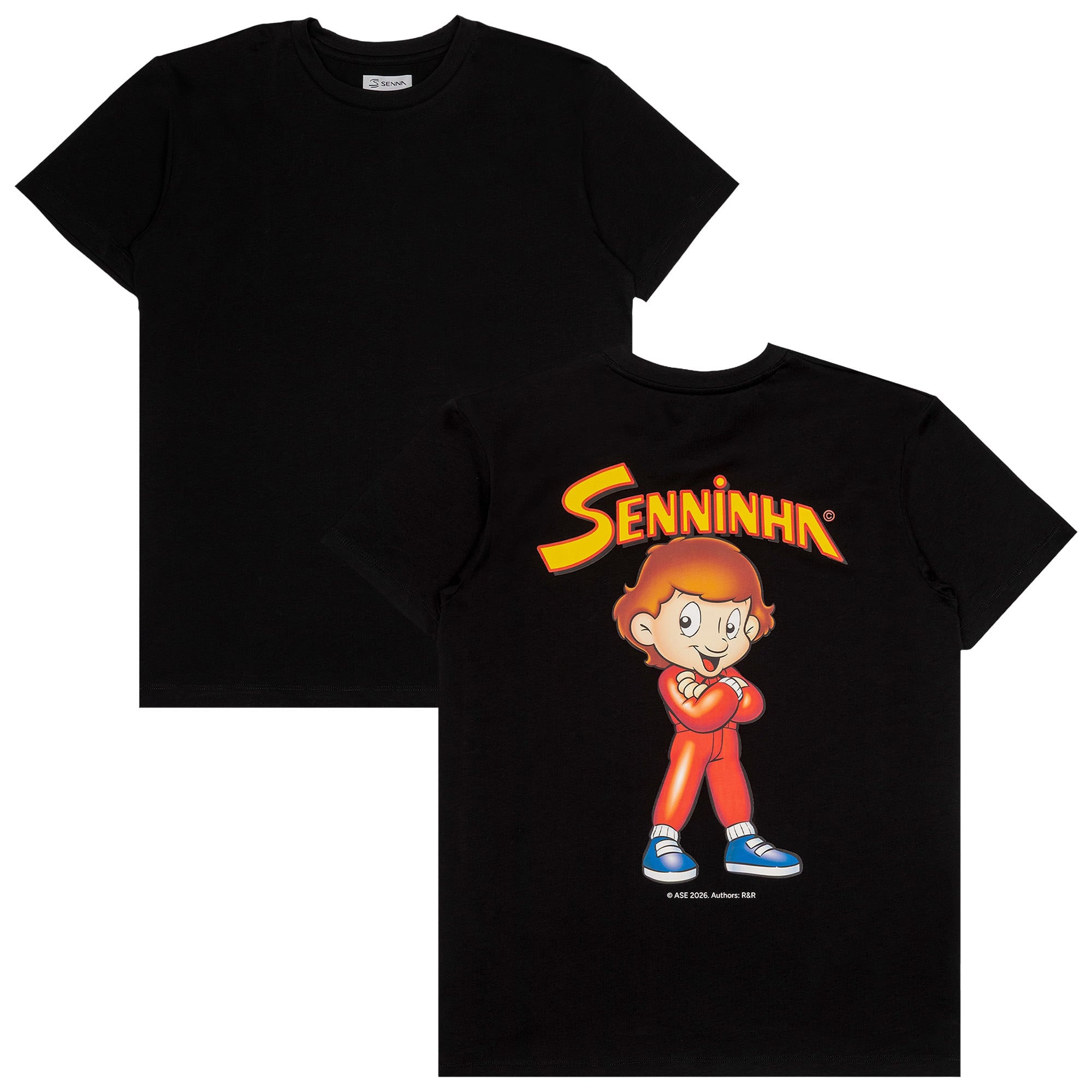 T-shirt oversize à l'effigie d'Ayrton Senna Senninha - Noir - Unisexe - unisexe Taille: S