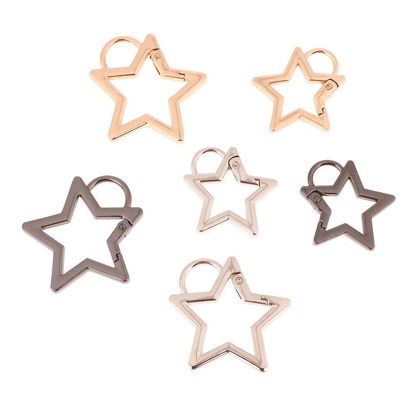 5-Punkt-Stern-Federverschluss-Hakenverbinder, Schmuckherstellungszubehör für DIY-Armband/Halskette/Schlüsselanhänger-Zubehör SeptaiY26 Image