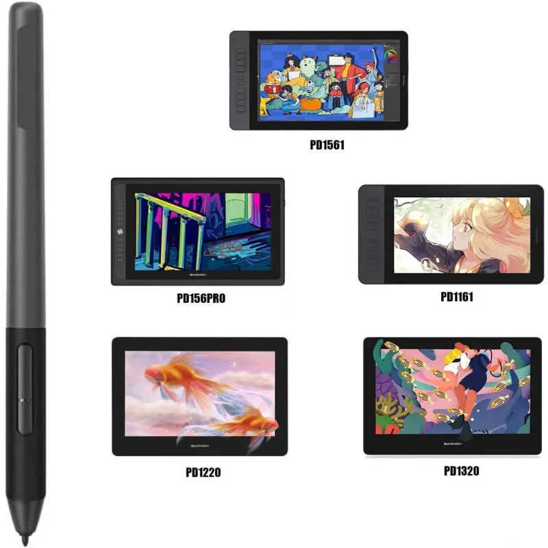 AP32 Digitaler Stift für Gaomon Grafik-Zeichentablett PD2200/S620/S630/S830/M10KPRO/M106KPRO/M1220/M1230 Image