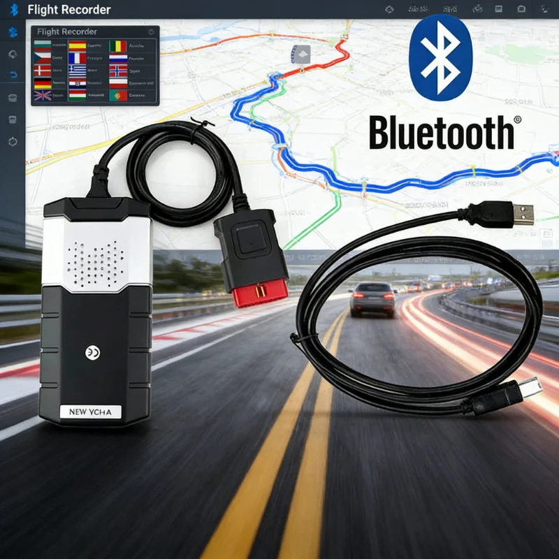 OBD OBD2 Scanner für Delphis 2024 USB Bluetooth Fehlercode-Lesegerät Auto LKW Diagnose-Scan-Tool Image