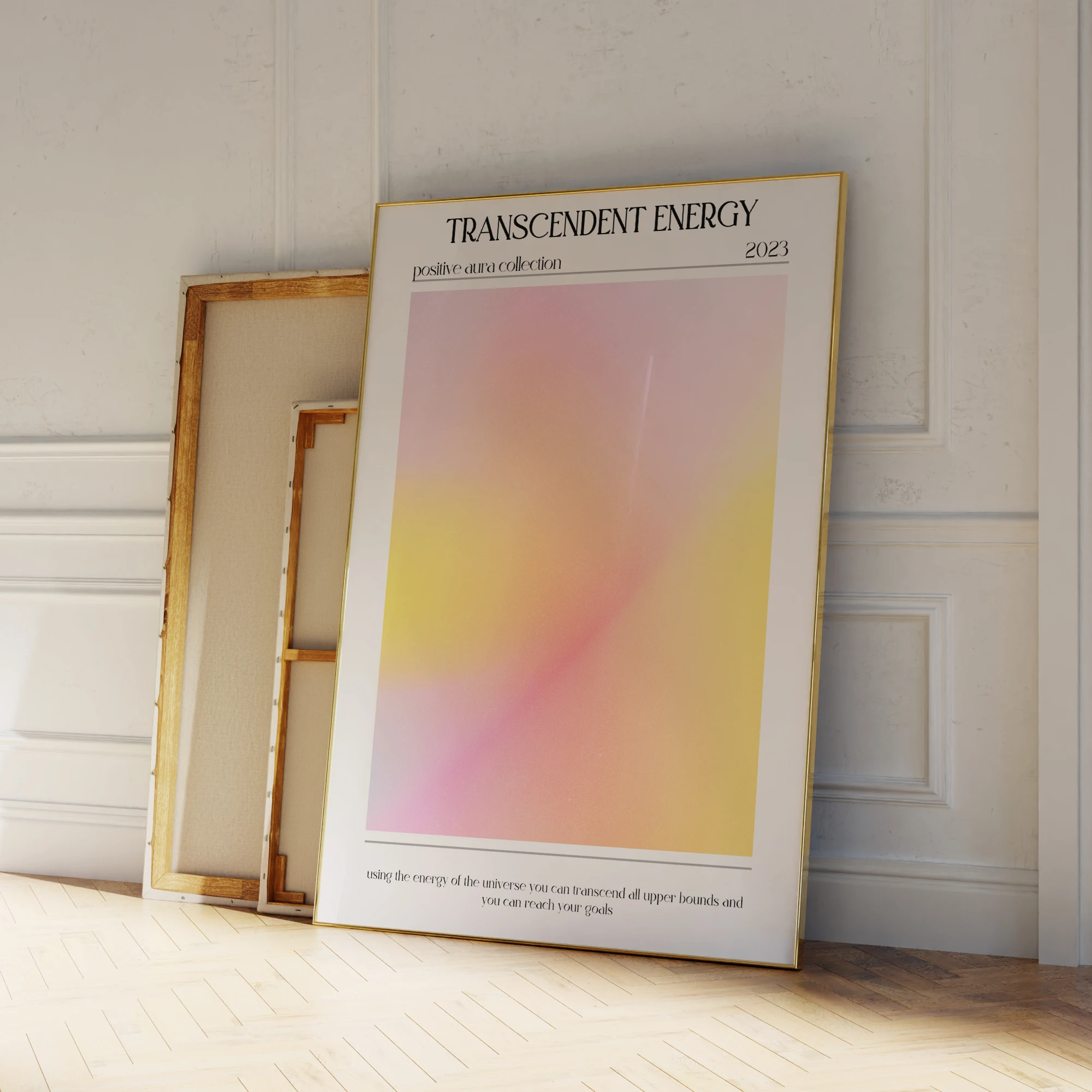 Moderne transzendente Energie positive Aura-Sammlung Wandkunstdrucke Leinwand Malerei Poster Bild für Wohnzimmer Home Decor Image