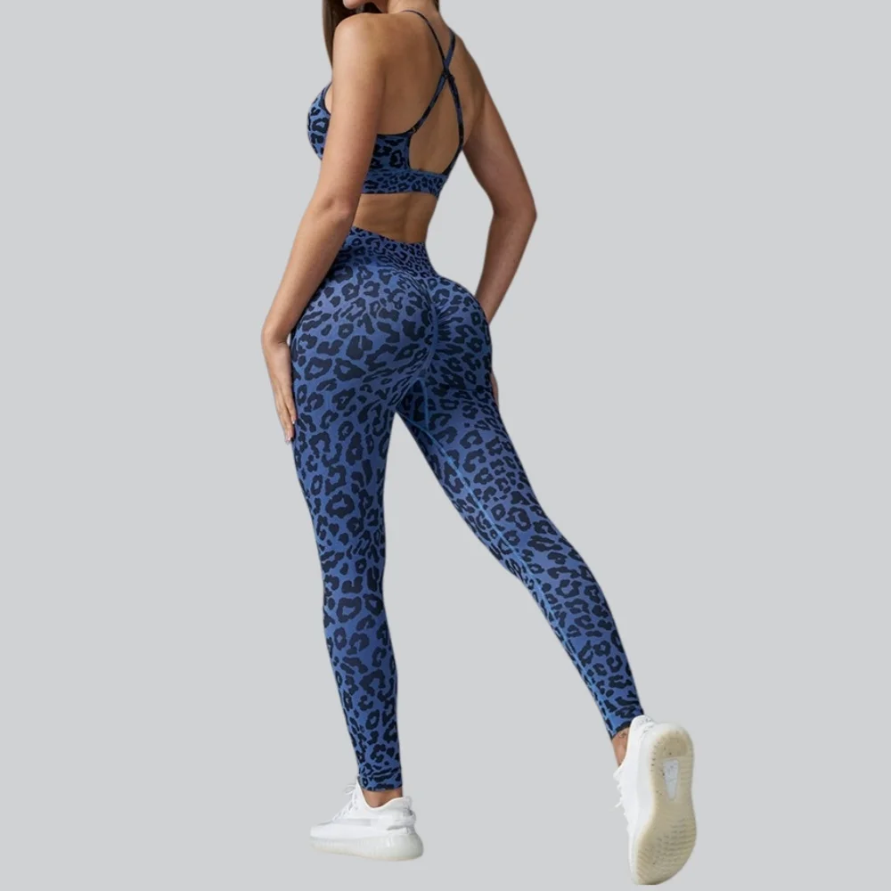 Ensemble de yoga sans couture pour femme, survêtement de sport, ensemble de fitness 2 pièces, leggings et brassières de sport respirants, vêtements de sport féminins
