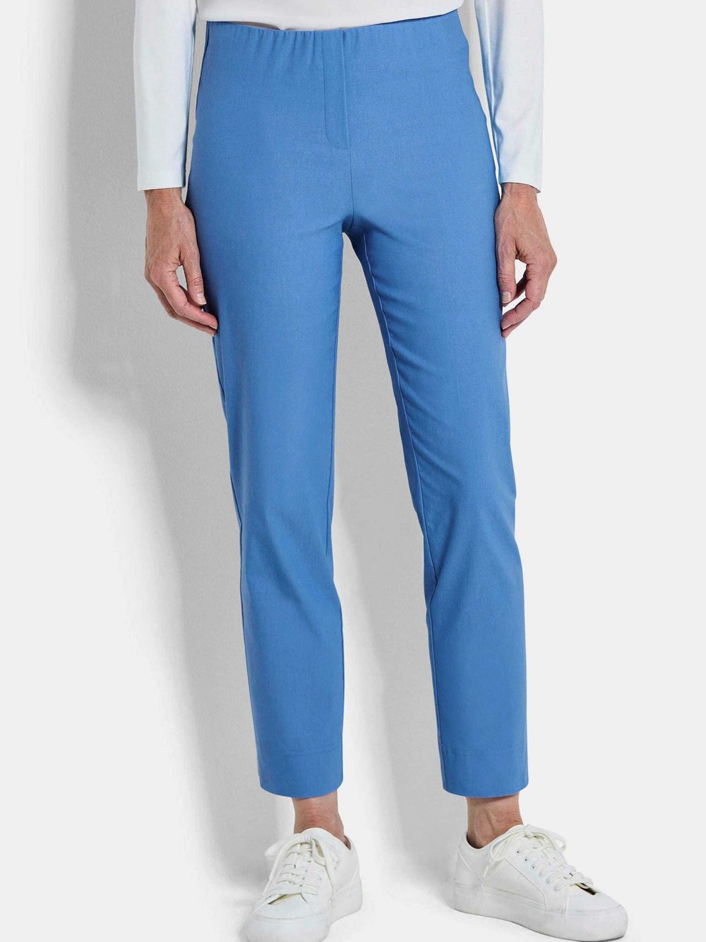 Goldner Stoffhosen Damen blau, 40 Image