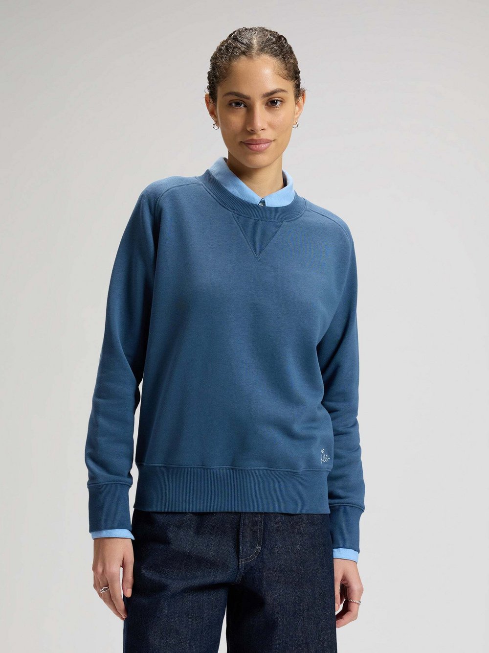 Lee Sweatshirt Damen blau, L Image