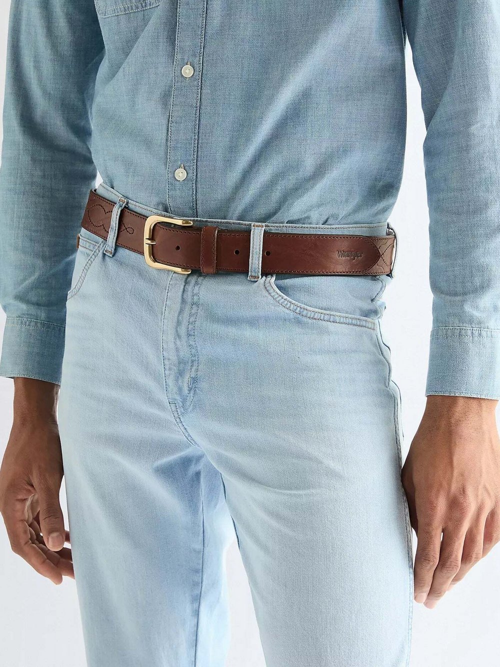 Wrangler Gürtel Herren braun, 105 Image