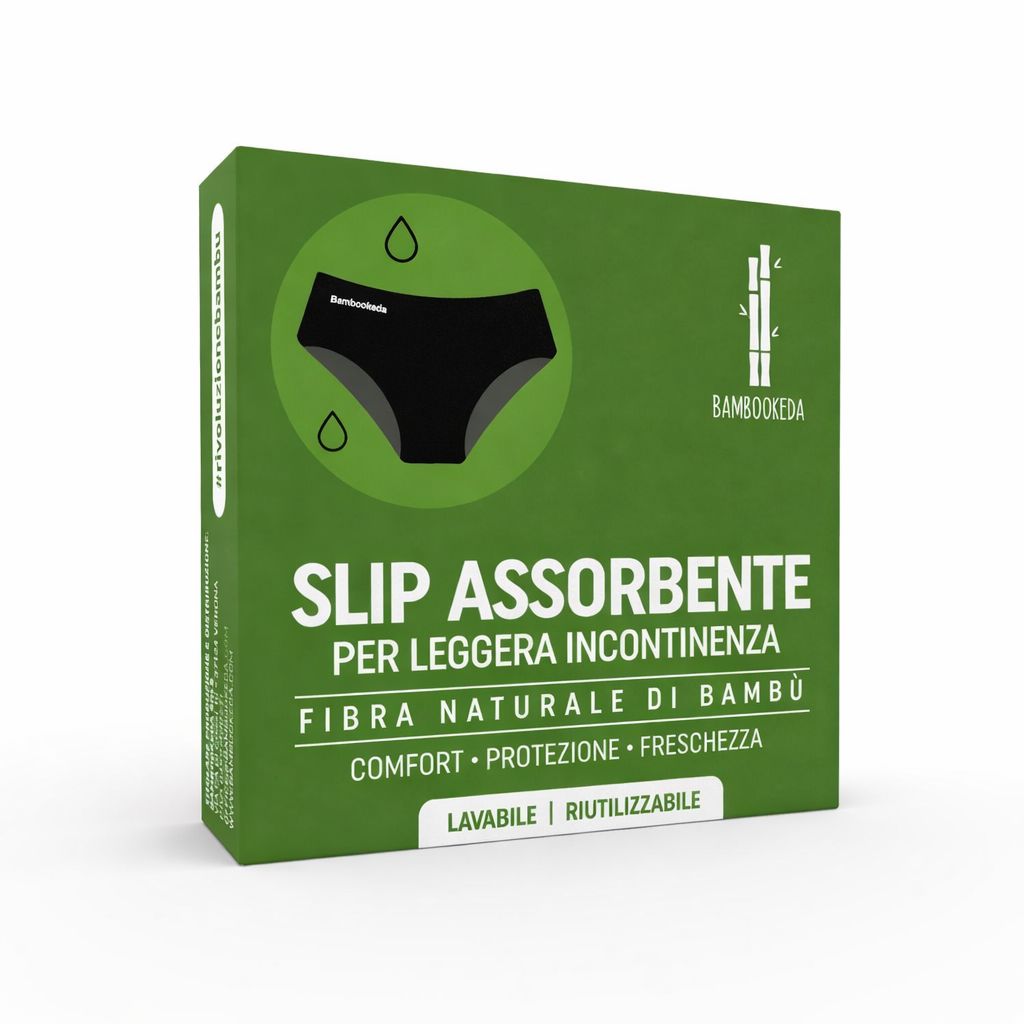 Bambookeda Slip Assorbente Donna per la leggera incontinenza lavabile