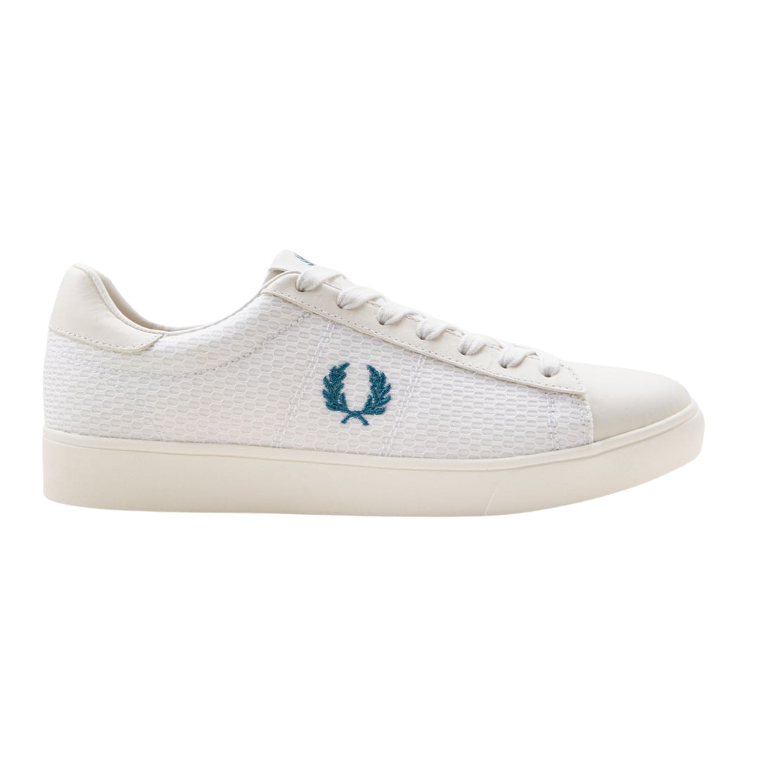 Fred Perry - Sneaker Mit Blauem Lorbeerkranz-logo In Weiß