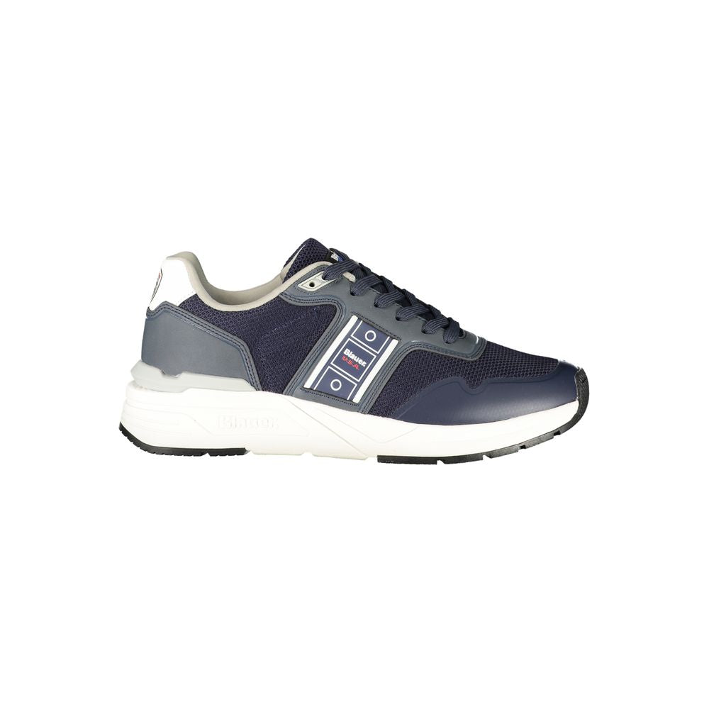 Blauer Blu Polyester Herren Sneaker EU44