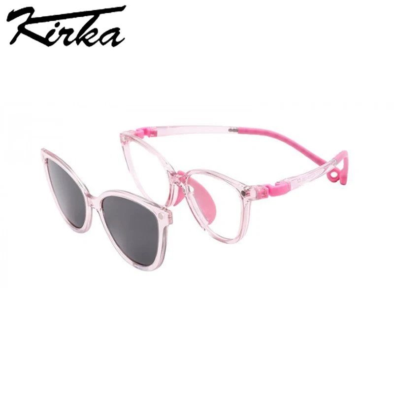 Kirka Occhiali da sole per bambini Ragazzo Ragazza Occhiali UV400 Proteggi occhiali polarizzati Occhiali da sole magnetici per bambini Occhiali regolabili alla moda