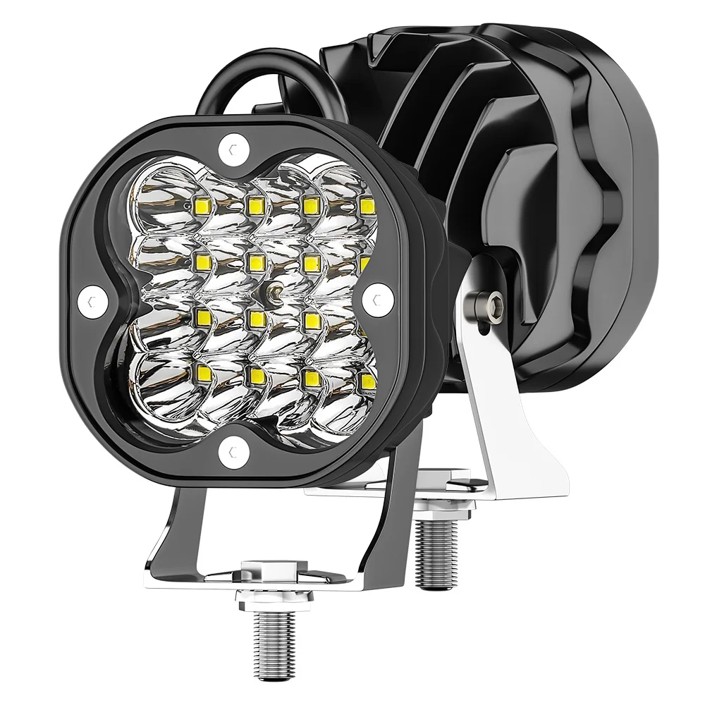 1x3 "LED Spot Work Lights Bar Spotlight Off-road Driving Spot Flood fendinebbia per camion barca SUV 12V 24V faro per ATV bianco