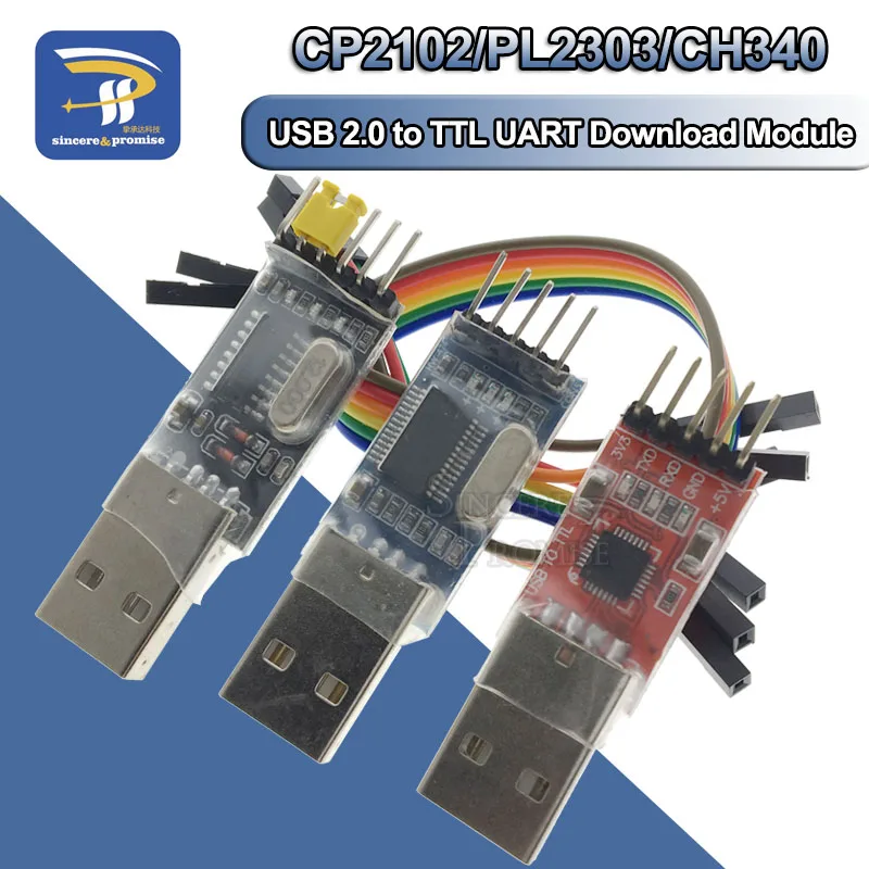 3 pz/lotto = 1 PZ PL2303HX Scarica + 1 PZ CP2102 + 1 PZ CH340G USB A TTL Per Arduino USB a UART TTL Modulo Piastra Spazzola Seriale