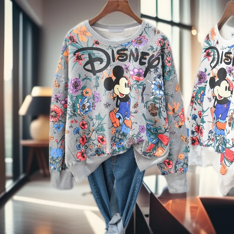 Springs Women Hoodies Cartoon Korean Style Autumn Spring Sweatshirts Long Sleeve Clothes Harajuku Hoodies Casuals