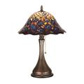 Meyda Lighting Tiffany Peacock Feather 18 Inch Table Lamp - 28568