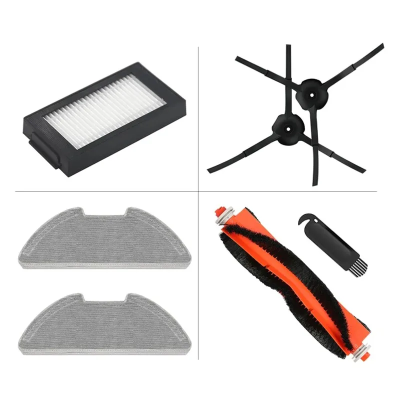 Per XiaoMi Norma Mijia Robot Vacuum-Mop Pro / 2 Pro / MJSTS1 Robot Aspirapolvere Spazzola Principale Spazzola Laterale Filtro Hepa Mop Panni Parti