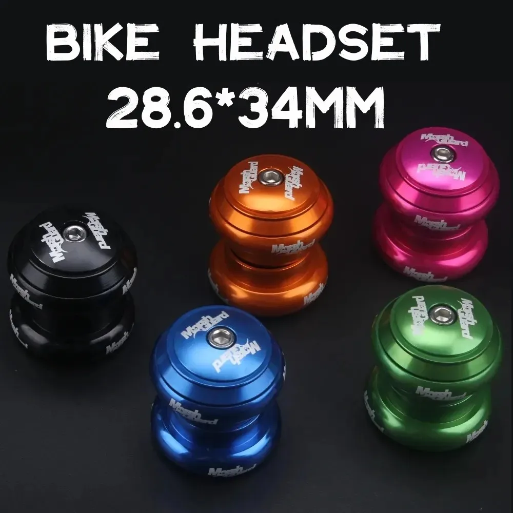 MTB bicicletta da strada BMX auricolare 34MM CNC 28.6mm tubo dritto forcella bici stelo bici sterzo interno 2 cuscinetti coperchio tappo superiore sigillato