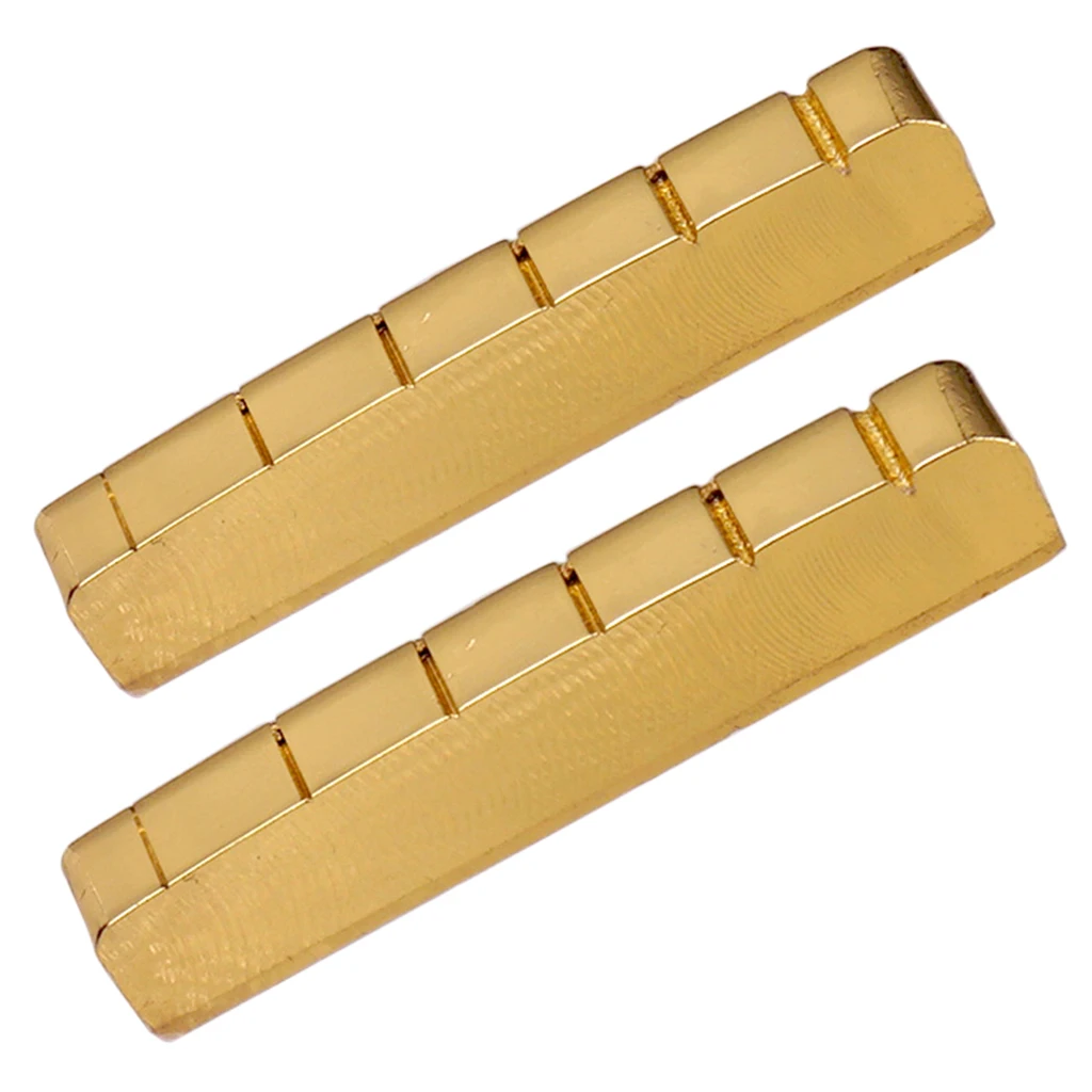 1 pz 6 corde Pre-scanalato dado in ottone dado a ponte 42mm per LP EPI chitarra elettrica parti di ricambio accessori per chitarra