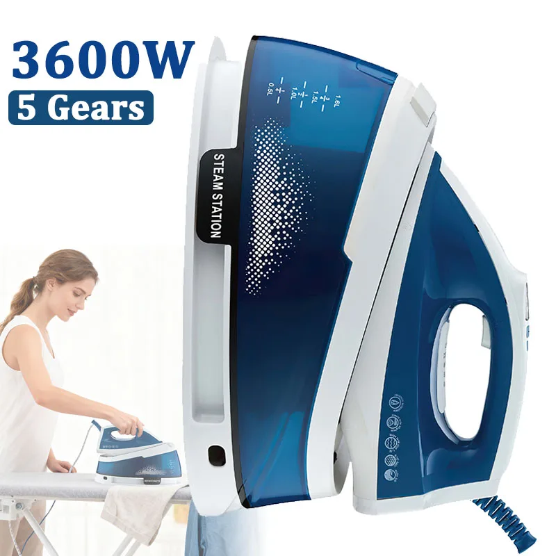 Fer à repasser électrique portatif, mini-défroisseur vapeur pour vêtements, fer à vapeur avec semelle en céramique réglable pour le repassage