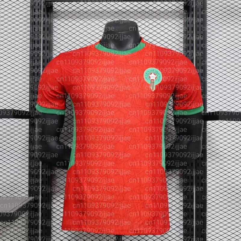 Maillots domicile et extérieur de l'équipe nationale du Maroc été 2026, uniforme d'entraînement imprimé en 3D Diaz Ashraf, maillot de football parent-enfant