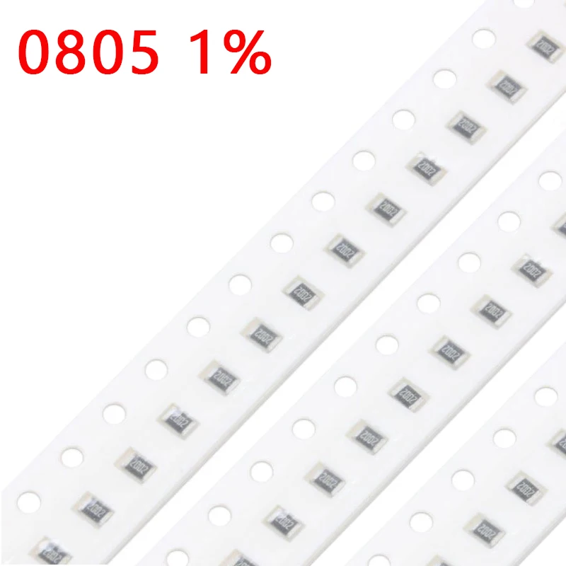 100 pezzi 0805 1% Resistore SMD 6.2 6.8 7.5 8.2 9.1 62 68 75 82 91 620 680 750 820 910 RK Ohm 6.2K 6.8K 7.5K 8.2K 9.1K 0R~10M