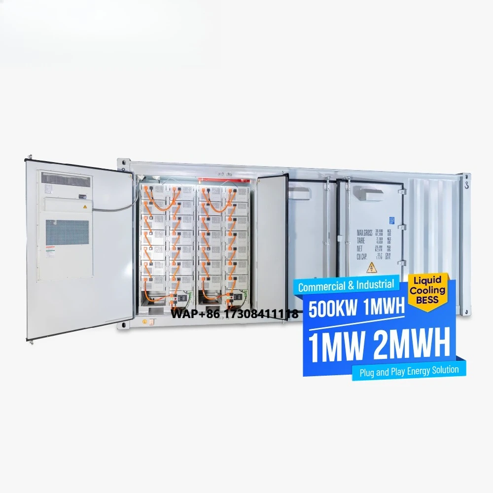 Solarbatterie-Energiespeichersystem 500 kW 1 MW 1 MWh 2 MWh 40 Fuß externe Solarstrombatterie-Backup Image