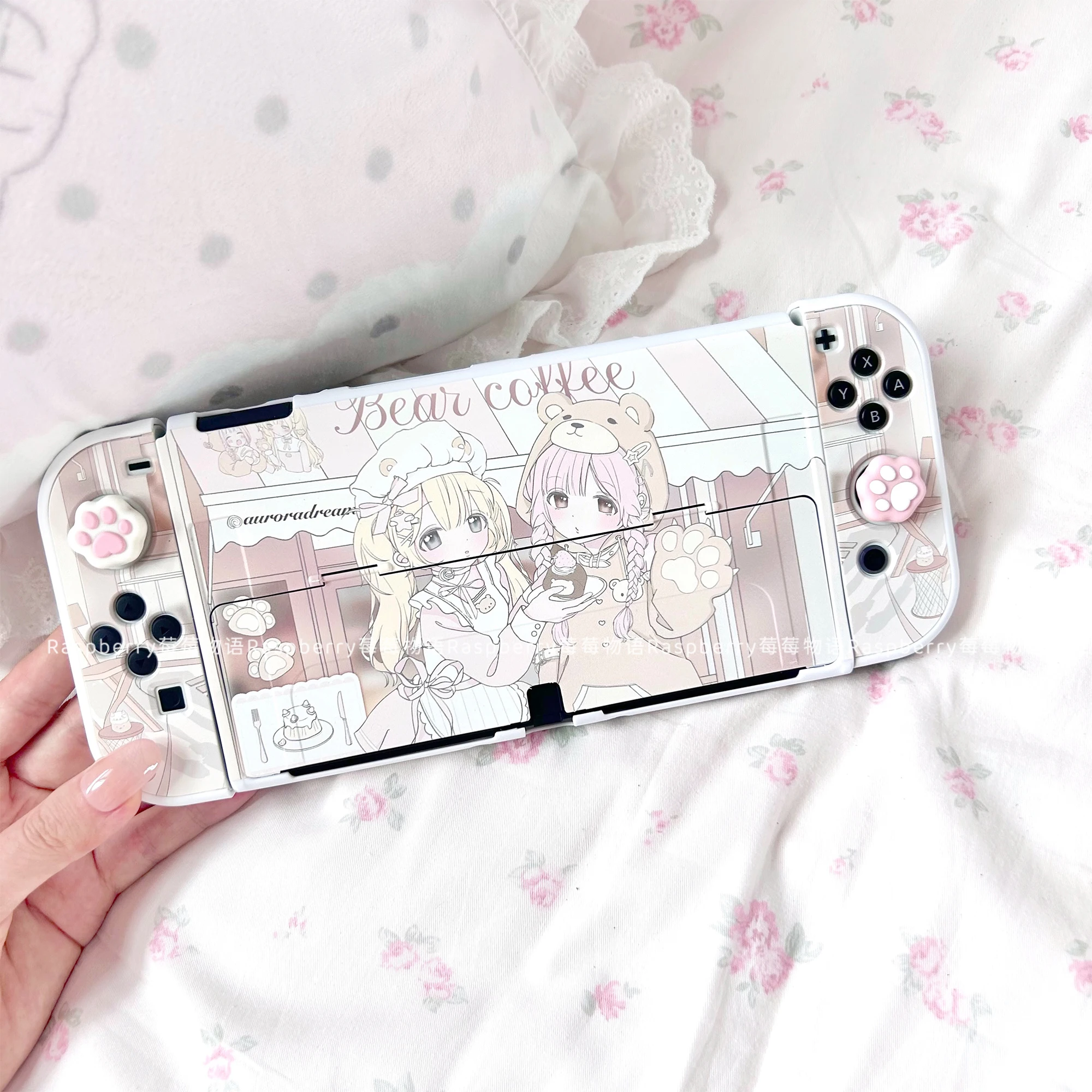 Original Anime Girl Switch Hülle für Nintendo Switch Oled Control Joy-Con Split Cartoon Hard Case kann in die Dock eingesetzt werden Image