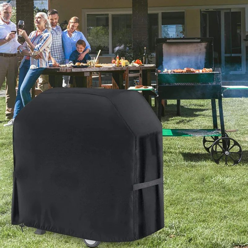 Grill Abdeckung Staubdicht Wasserdichte Weber Heavy Duty Holzkohle Grill Cover Outdoor Picknick Regendicht Grill Abdeckung Größe 12 Image