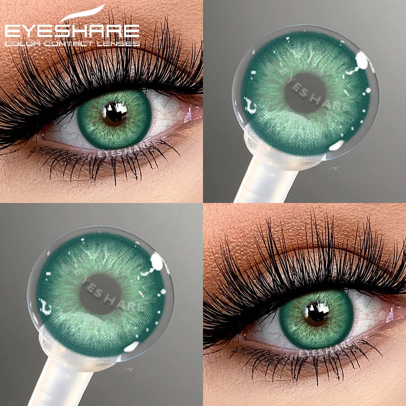 EYESHARE 1 Paar Farbige Kontaktlinsen Make-up Farbige Pupillen Kosmetik Grüne Kontaktlinsen Natürliche Pupillen Blaue Kontaktlinsen Braune Linsen Image
